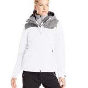 Spyder Women's White and Gray Ski Jacket